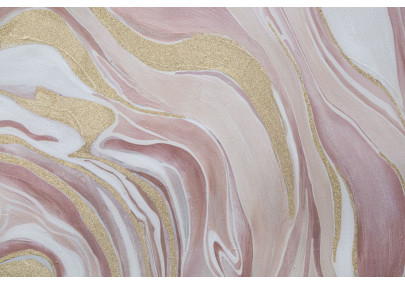 Pittura murale Pinkly – 80x80 cm – Tocco rosa Glam morbido e femminile