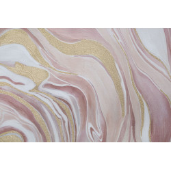 Peinture murale Pinkly – 80x80 cm – Touche rose Glam douce et féminine