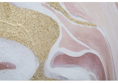 Pintura mural Pinkly – 80x80 cm – Toque rosa Glam suave y femenino