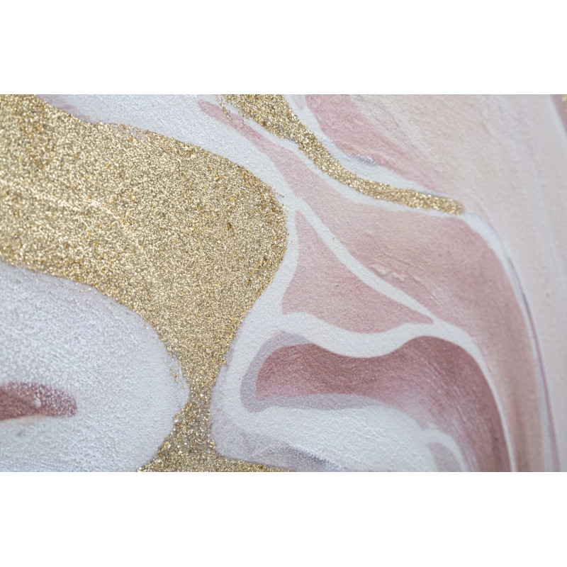 Pintura mural Pinkly – 80x80 cm – Toque rosa Glam suave y femenino