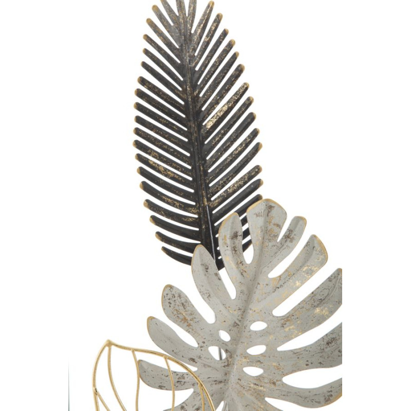 Panneau mural en fer Plam – Modèle A – 28x74 cm – Design minimaliste et chic