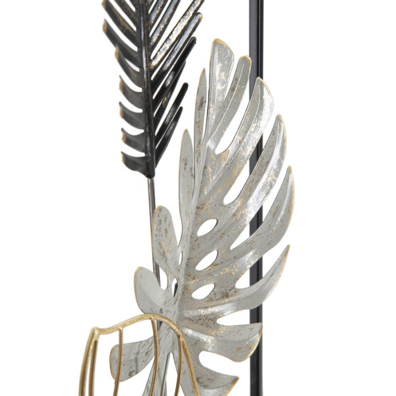 Panneau mural en fer Plam – Modèle A – 28x74 cm – Design minimaliste et chic