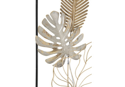 **Italiano:** Pannello murale in ferro Plam – Modello B – 28x74 cm – Déco Glam essenziale e moderno