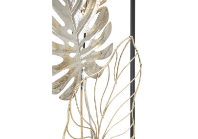 **Italiano:** Pannello murale in ferro Plam – Modello B – 28x74 cm – Déco Glam essenziale e moderno