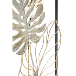 Painel de parede em ferro Plam – Modelo B – 28x74 cm – Decoração Glamour refinada e moderna