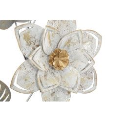 Panneau mural en fer forgé Artic – 39x67 cm – Motif floral Glam élégant