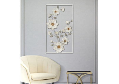 Painel de parede em ferro Flix – 50x90 cm – Elegância contemporânea Glam