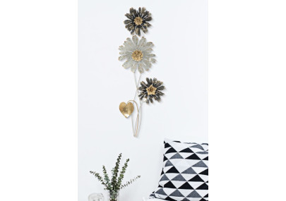 Panneau mural en fer Simplement – 35x88 cm – Déco murale sobre et moderne