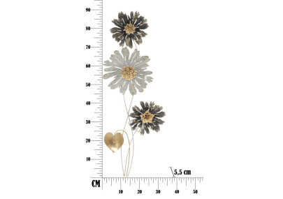 Panel de pared de hierro Simplemente – 35x88 cm – Decoración de pared sobria y moderna