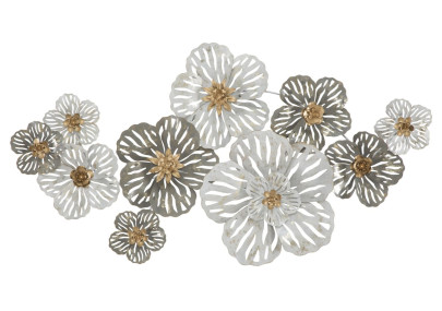 Painel de parede em ferro Lory – 140x74 cm – Estrutura metálica espetacular Glam