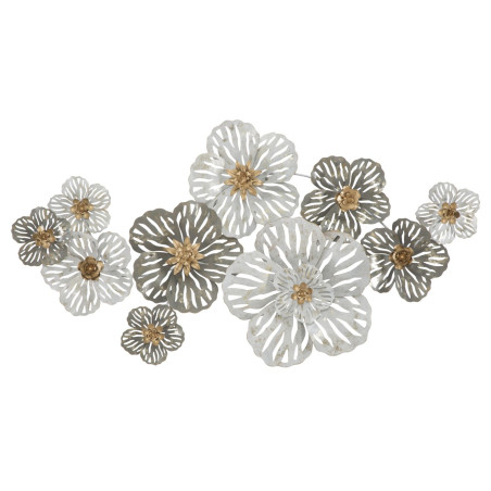 Panneau mural en fer Lory – 140x74 cm – Structure métallique Glam spectaculaire