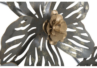 Pannello murale in ferro Lory – 140x74 cm – Struttura metallica spettacolare Glam