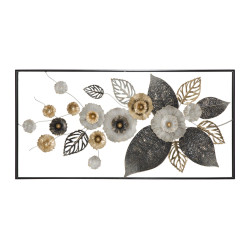 Telaio da parete in ferro Plus – 120x59 cm – Raffinata decorazione geometrica Glam