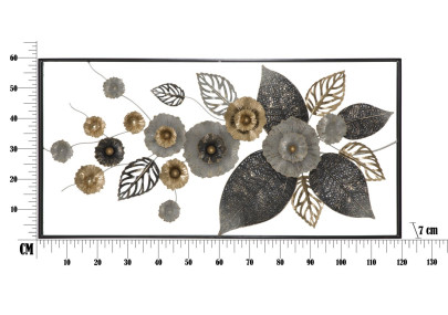 Telaio da parete in ferro Plus – 120x59 cm – Raffinata decorazione geometrica Glam