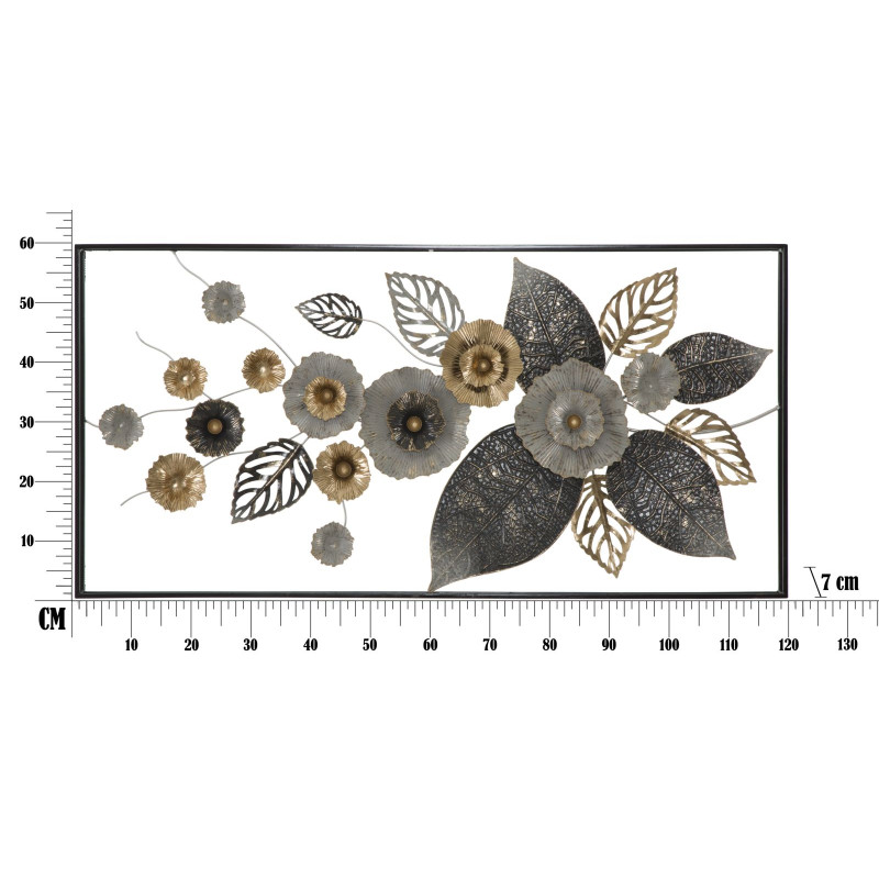 Telaio da parete in ferro Plus – 120x59 cm – Raffinata decorazione geometrica Glam