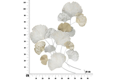 Pannello murale in ferro Silvy – 85x113 cm – Design verticale Glam elegante