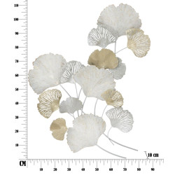 Pannello murale in ferro Silvy – 85x113 cm – Design verticale Glam elegante