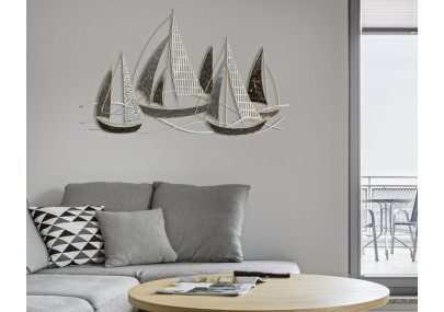 Painel de parede em ferro Velier – 91x55 cm – Estilo industrial chique e autêntico