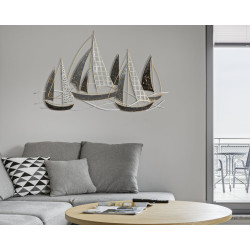 Panneau mural en fer Velier – 91x55 cm – Style industriel chic et authentique