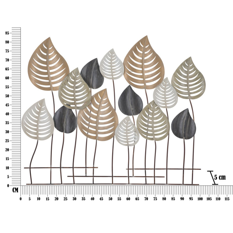 Panneau mural en fer Otip – Modèle A – 103x84 cm – Design Glam contemporain