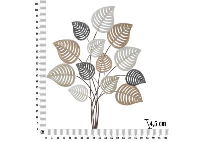 Panel de pared de hierro Otip – Modelo B – 81x100 cm – Estructura decorativa Glam