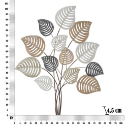 Panel de pared de hierro Otip – Modelo B – 81x100 cm – Estructura decorativa Glam