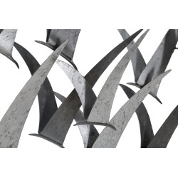 Painel de parede Gabbiani em ferro – 93x47 cm – Estilo industrial inspirado em oficina