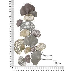 Panneau mural en fer Diply – 76x126 cm – Création métallique Glam artistique