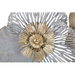 Panneau mural en fer Poxy – Modèle A – 130x55 cm – Élégance Glam dorée