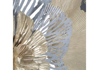 Panneau mural en fer Poxy – Modèle A – 130x55 cm – Élégance Glam dorée