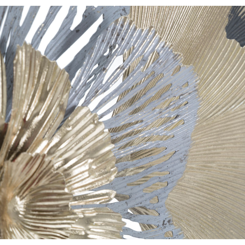 Panneau mural en fer Poxy – Modèle A – 130x55 cm – Élégance Glam dorée