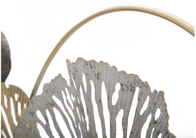 Panneau mural en fer Poxy – Modèle A – 130x55 cm – Élégance Glam dorée