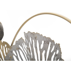 Panneau mural en fer Poxy – Modèle A – 130x55 cm – Élégance Glam dorée