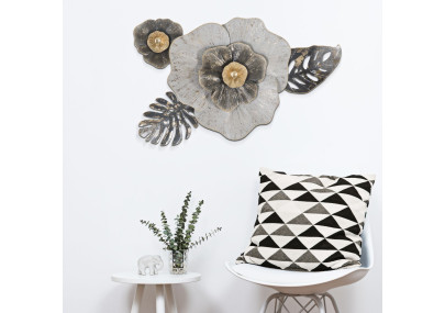 Panneau mural en fer Edy – Modèle B – 74x47 cm – Motif moderne Glam chic