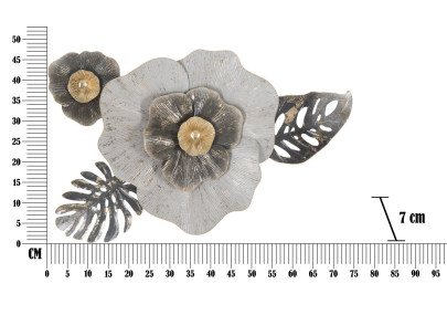 Panneau mural en fer Edy – Modèle B – 74x47 cm – Motif moderne Glam chic