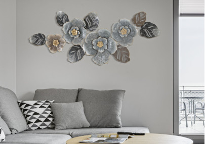 Panneau mural en fer gris – Modèle A – 157x66 cm – Style Glam urbain sophistiqué