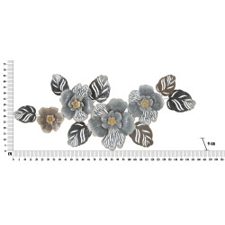 Panneau mural en fer gris – Modèle A – 157x66 cm – Style Glam urbain sophistiqué