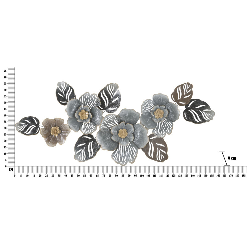 Panneau mural en fer gris – Modèle A – 157x66 cm – Style Glam urbain sophistiqué