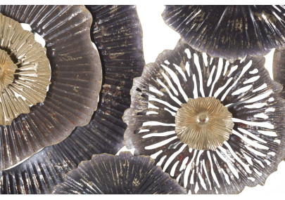 Panneau mural en fer brun – Modèle A – 167x73 cm – Déco murale chaleureuse Glam