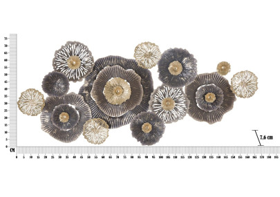 Panneau mural en fer brun – Modèle A – 167x73 cm – Déco murale chaleureuse Glam