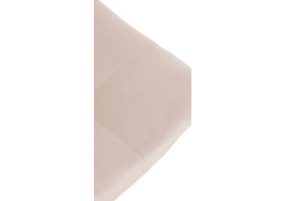 Lot de 2 tabourets de bar Jerry velours chrome beige