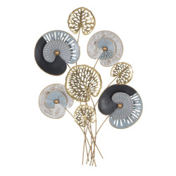 Panneau mural en fer Glacé – Modèle C – 70x102 cm – Métal effet givré Glam élégant