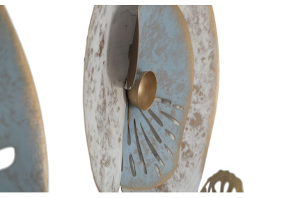 Panneau mural en fer Glacé – Modèle C – 70x102 cm – Métal effet givré Glam élégant