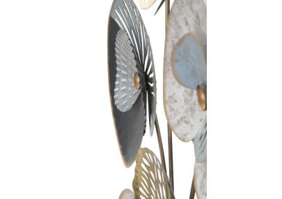 Panneau mural en fer Glacé – Modèle C – 70x102 cm – Métal effet givré Glam élégant