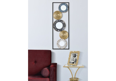 Panneau mural en fer Gloty Ret. – Modèle B – 31x90 cm – Élégance discrète Glam