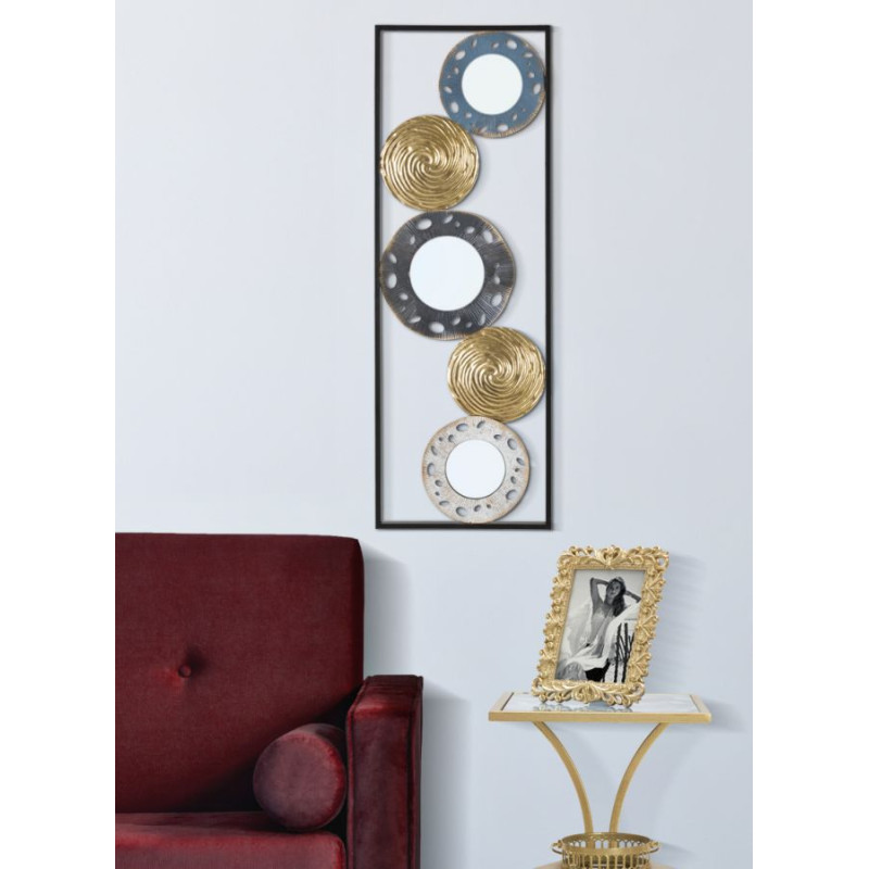 Panneau mural en fer Gloty Ret. – Modèle B – 31x90 cm – Élégance discrète Glam