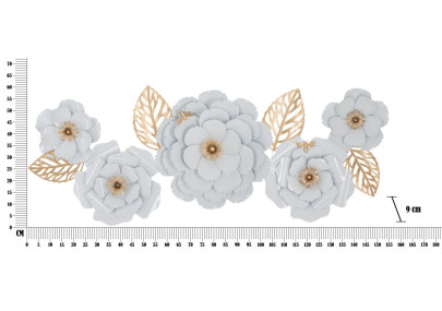 Panneau mural décoratif blanc – 158x60 cm – Style Glam lumineux et pur