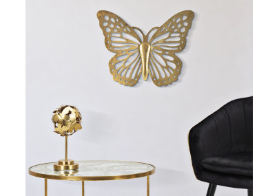 Papillon mural décoratif – 43x35 cm – Élément mural élégant et léger