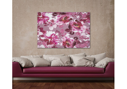 Impression murale peinture optique – 80x120 cm – Effet 3D Glam moderne et lumineux