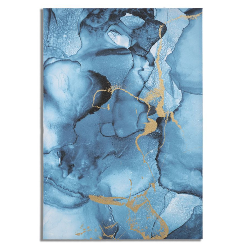 Impression murale Bleu Rey – 80x120 cm – Déco Glam bleutée et apaisante